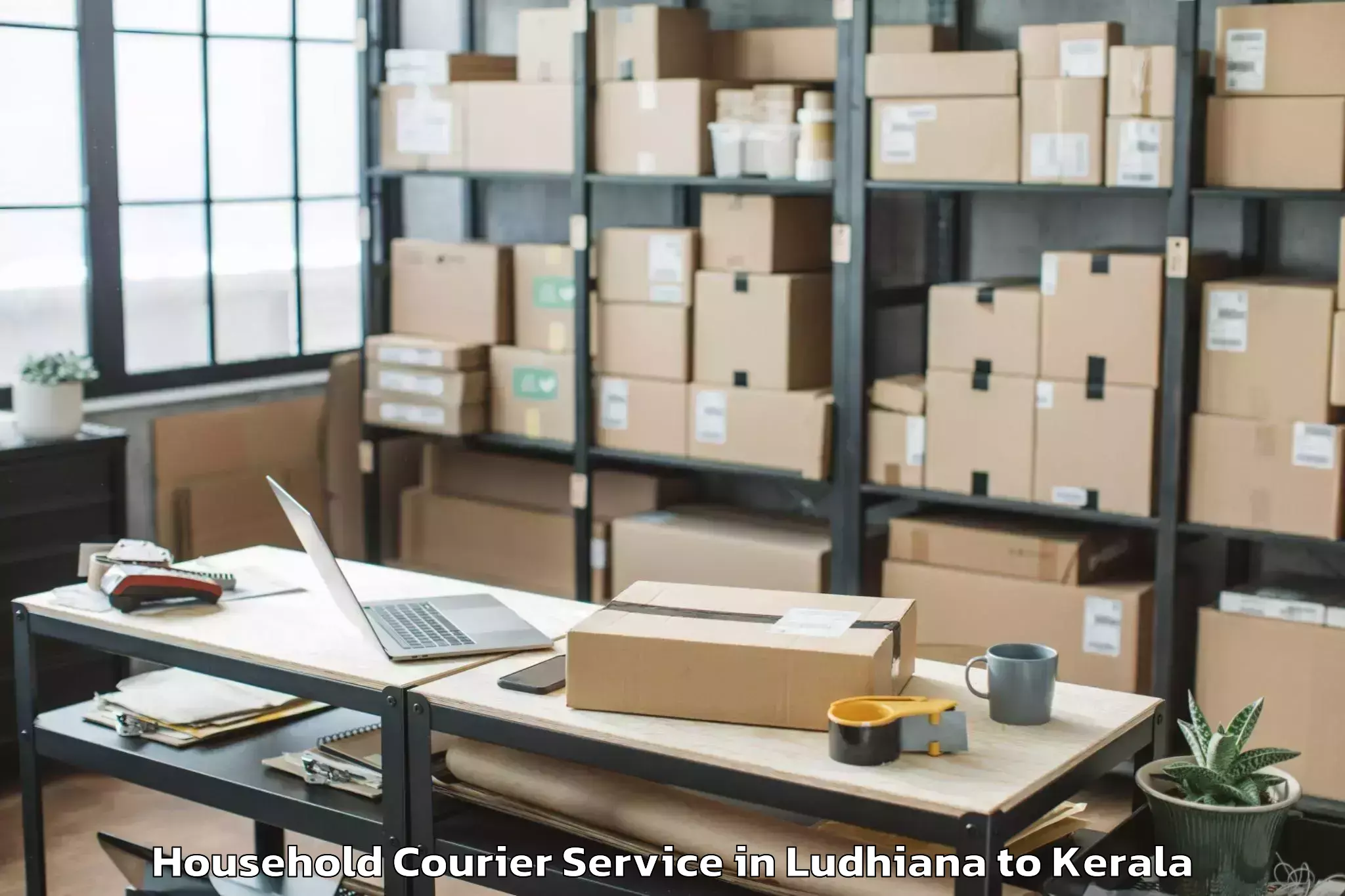 Book Ludhiana to Kakkur Household Courier